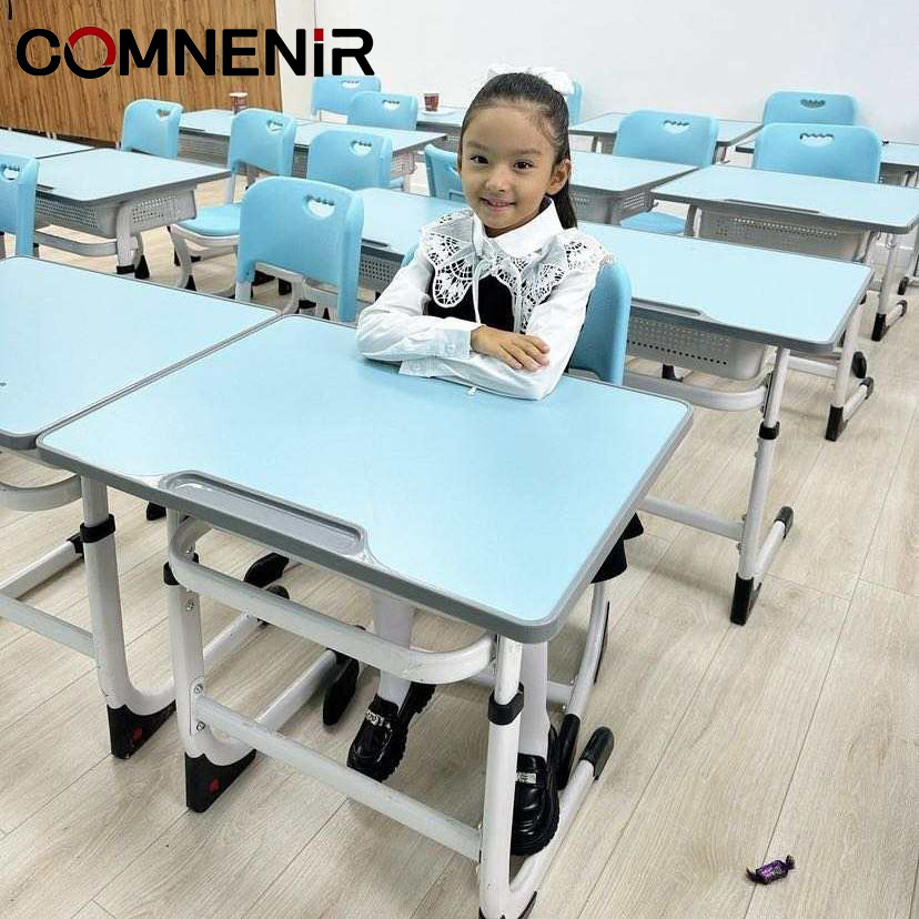 elementary metal modern school stem classroom furniture student single desk chairs and tables set