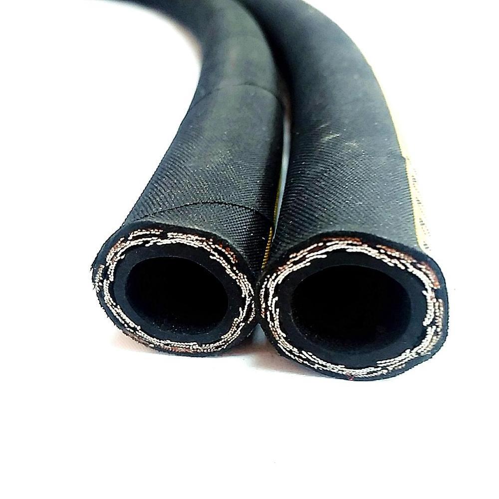 hebei manufacturer steel wire reinforced oil fuel rubber hose hydraulic hose 6 mm r1 r2 1sn 2sn