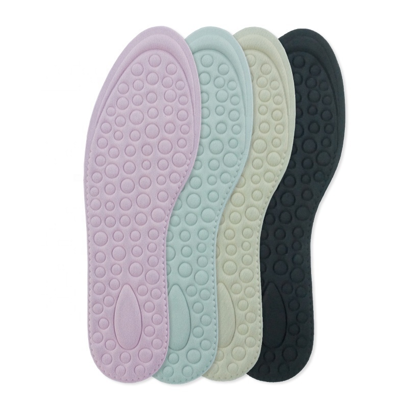 MASSAGE support deodorant, absorbent and breathable sponge massage The relief cuttable shoes insoles