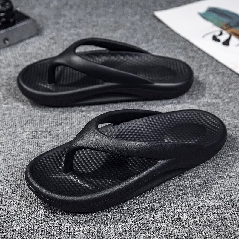 Custom Men Summer Slippers for Outdoor Non-slip Anti-odor Flip-flops Beach Sports Casual Sandals Rubber Flipflops Slippers