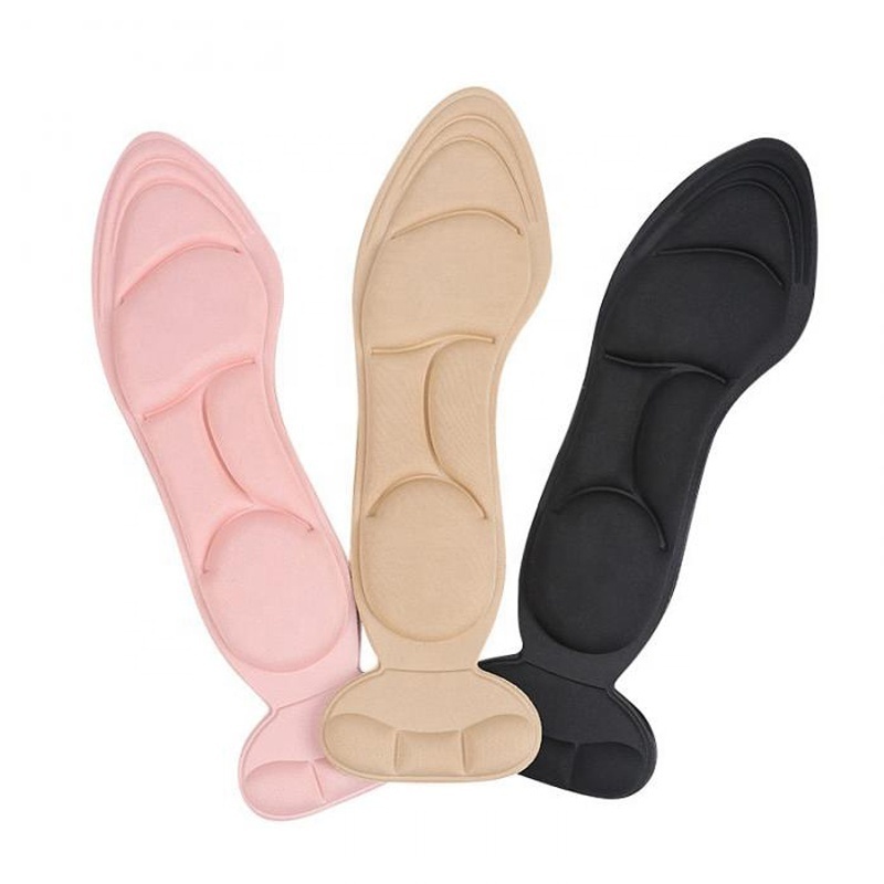 7D Super Comfort Breathability  Sponge Foam Massage Insole With Back Heel Liner for High Heel Shoes