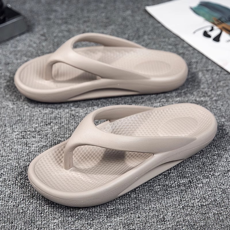 Custom Men Summer Slippers for Outdoor Non-slip Anti-odor Flip-flops Beach Sports Casual Sandals Rubber Flipflops Slippers