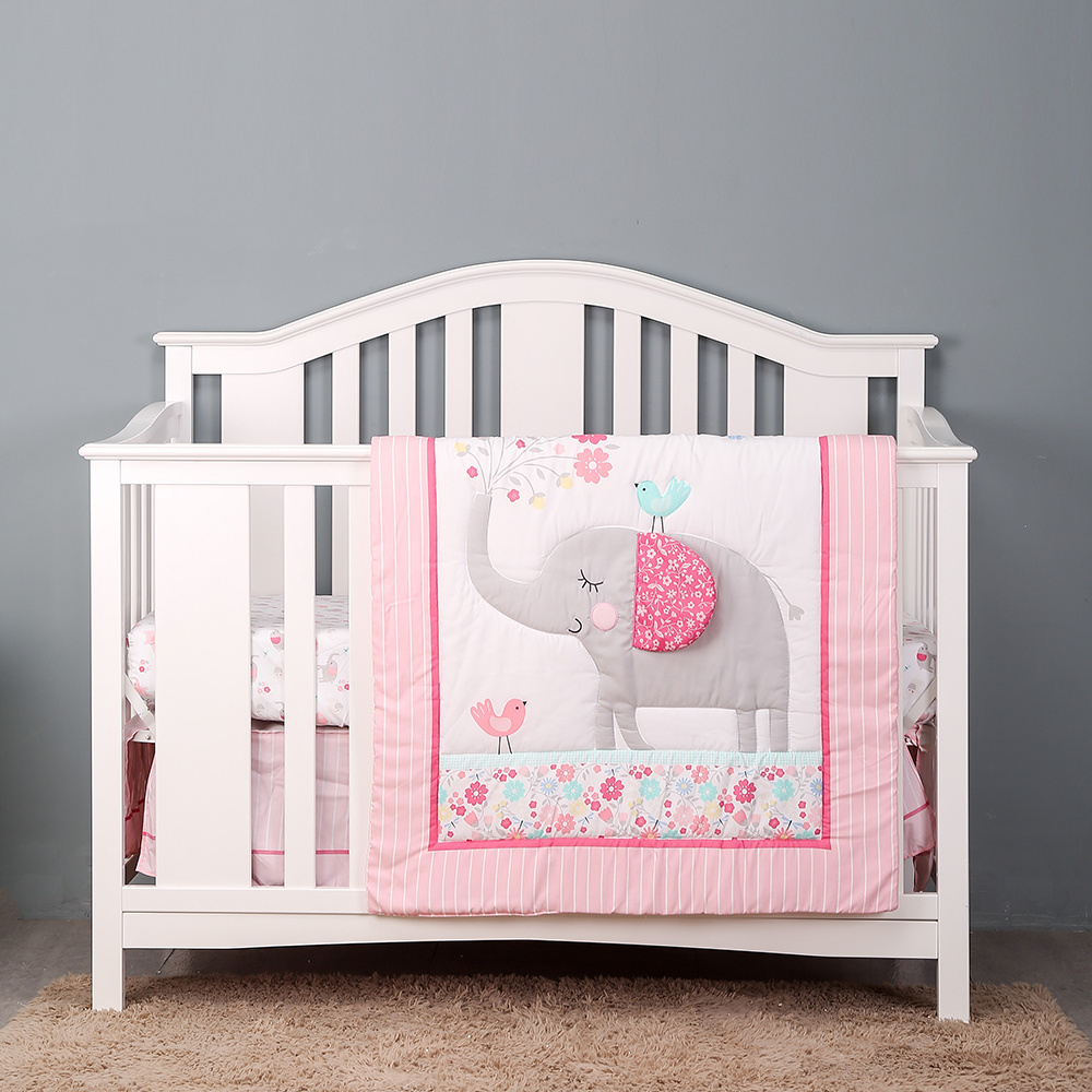 baby bed set crib bedding for girl 72cm by 132 cm