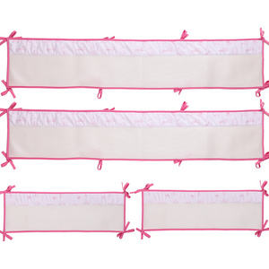 100% polyester microfiber Flexible 4pc design  Mesh Crib Liner Breathable Cribs  Anti Bumper Classic Collection