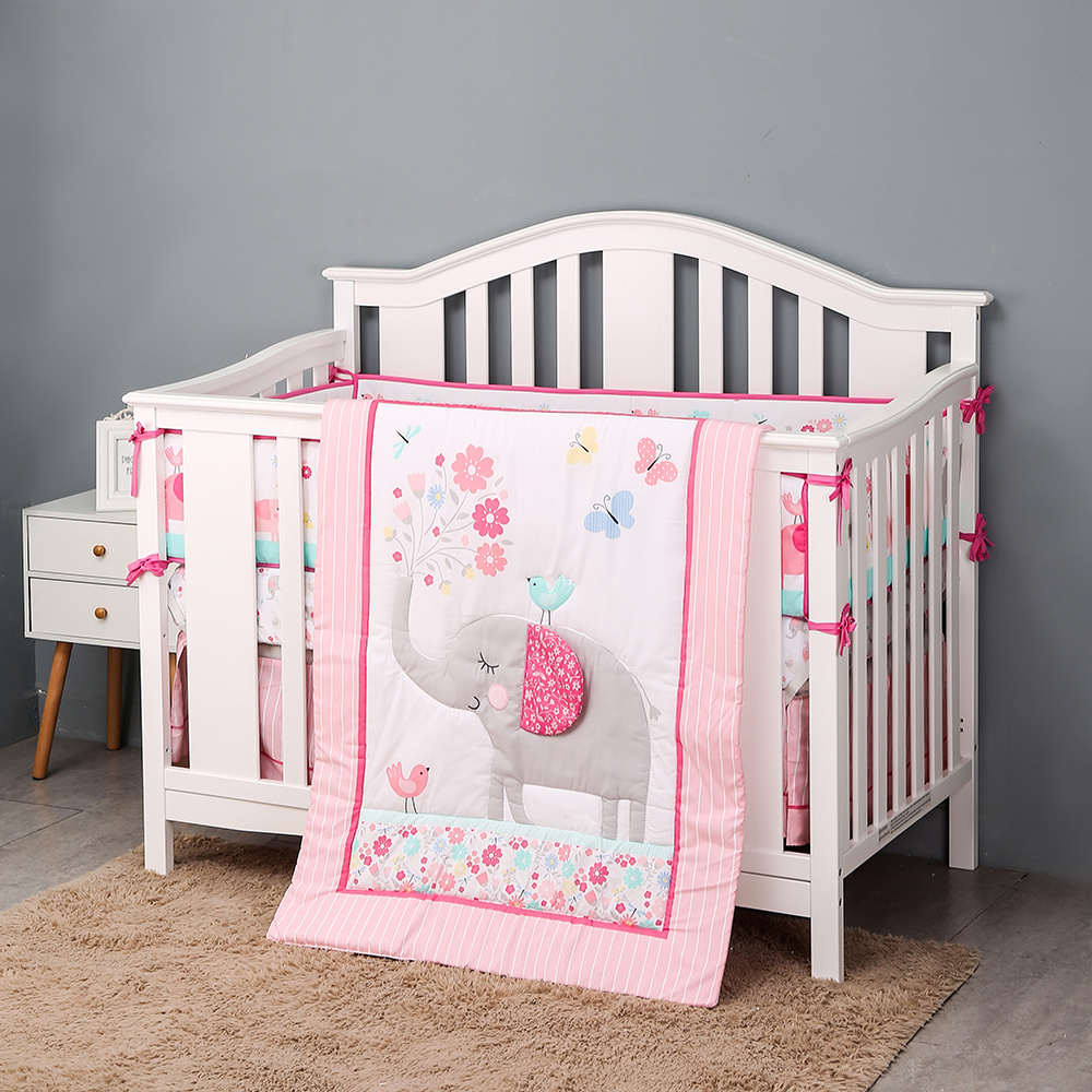 baby bed set crib bedding for girl 72cm by 132 cm