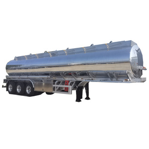 50000liter aluminum alloy tanker fuel oil trailer fuel tank semi trailer for sale