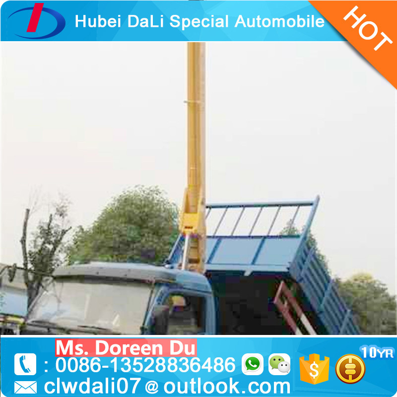 Dongfeng 8 ton truck crane dump truck mounted with 2.5 ton crane