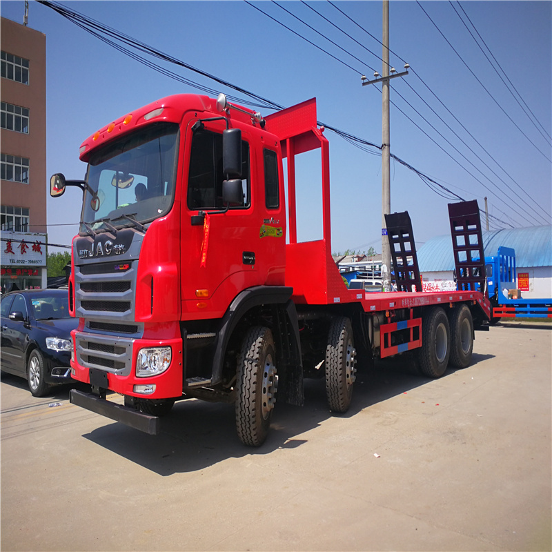 JAC 8X4 new flatbed tow trucks flat bed recovery truck for sale