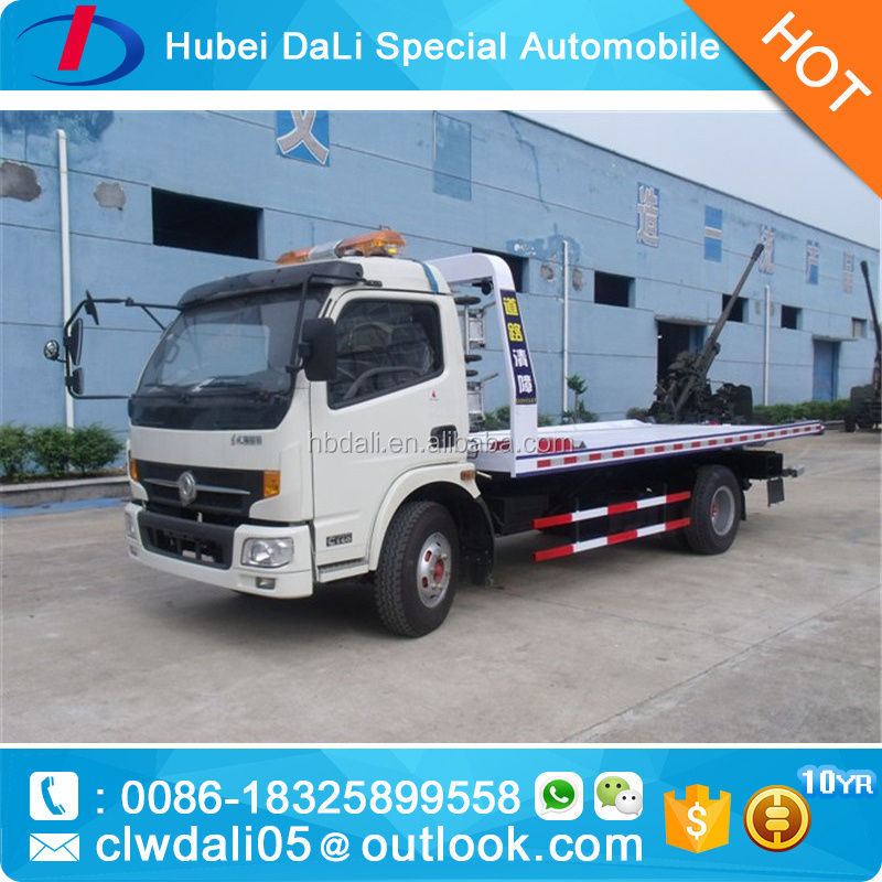 4 ton isuzu dongfeng foton 4x2  flatbed towing truck tow truck wrecker for sale