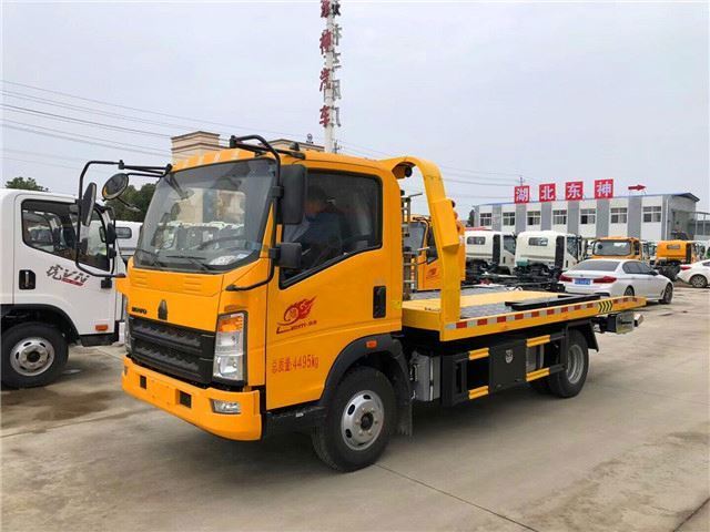 Flat bed wrecker 3.6 ton deck platform flatbed tow truck wrecker for sale