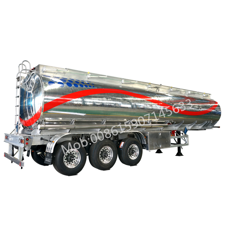 Tri-Axle 2/3/4 Compartment Transport Different Liquids Aluminum Alloy Fuel Tank Trailer for Sale