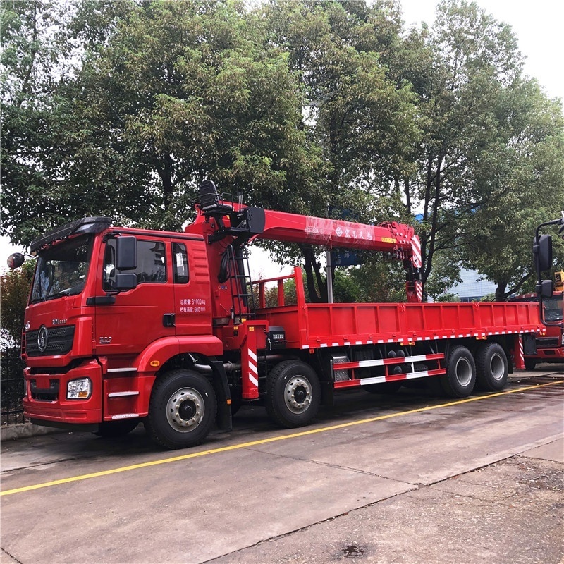 8x4 Shacman cargo truck 16 ton 20 ton crane with truck