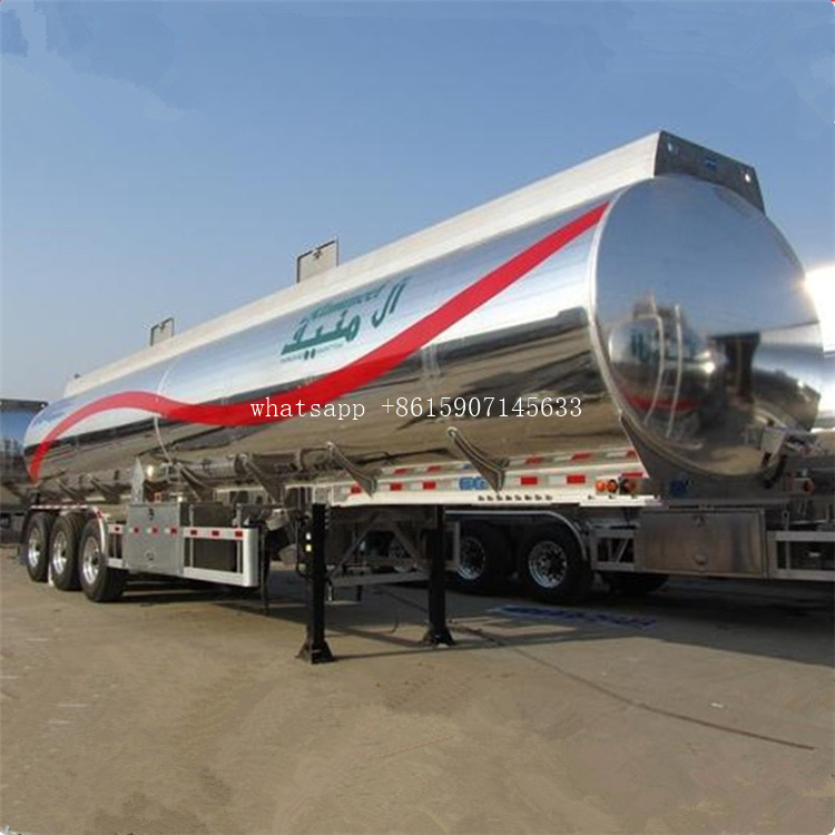 Factory New 42000l Diesel fueloline Fuel Oil Truck Semi Trailer Aluminum Fuel Tanker Tank Trailer For Sale Fuel Tank Trailer