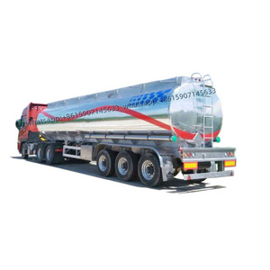 Mirror Diesel Petrol fueloline Edible Oil Transport Tank Fuel Tanker Truck Semi Trailer Aluminum Alloy Customized Semi-trailer