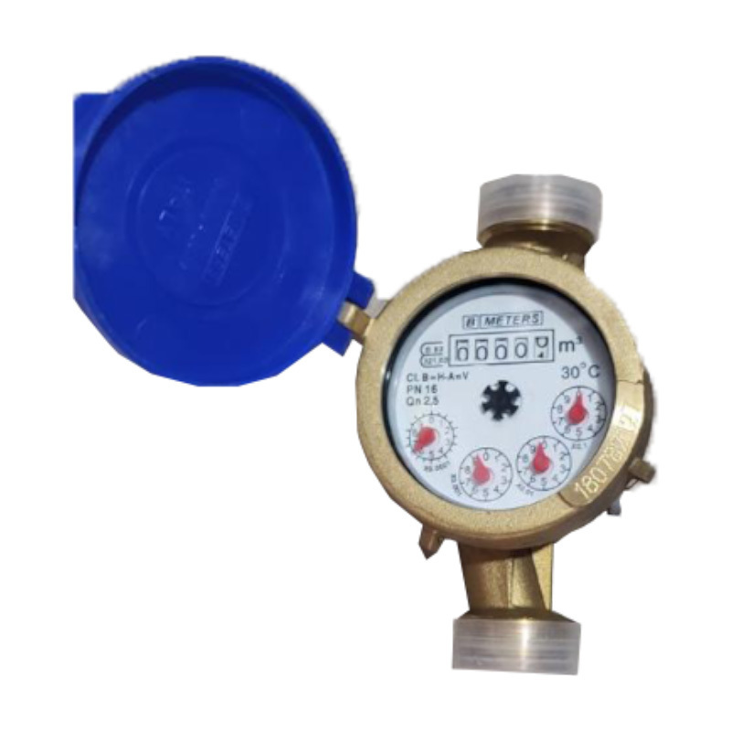 NPT/PT dry type 110mm single jet brass cold mechanical  water meters