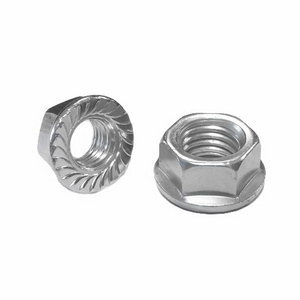 Fastener Nuts Best Price High Quality Galvanized Grade 4.8 Serrated Self Locking Hot Dip Galvanized Nut DIN6923 Hex Flange Nut