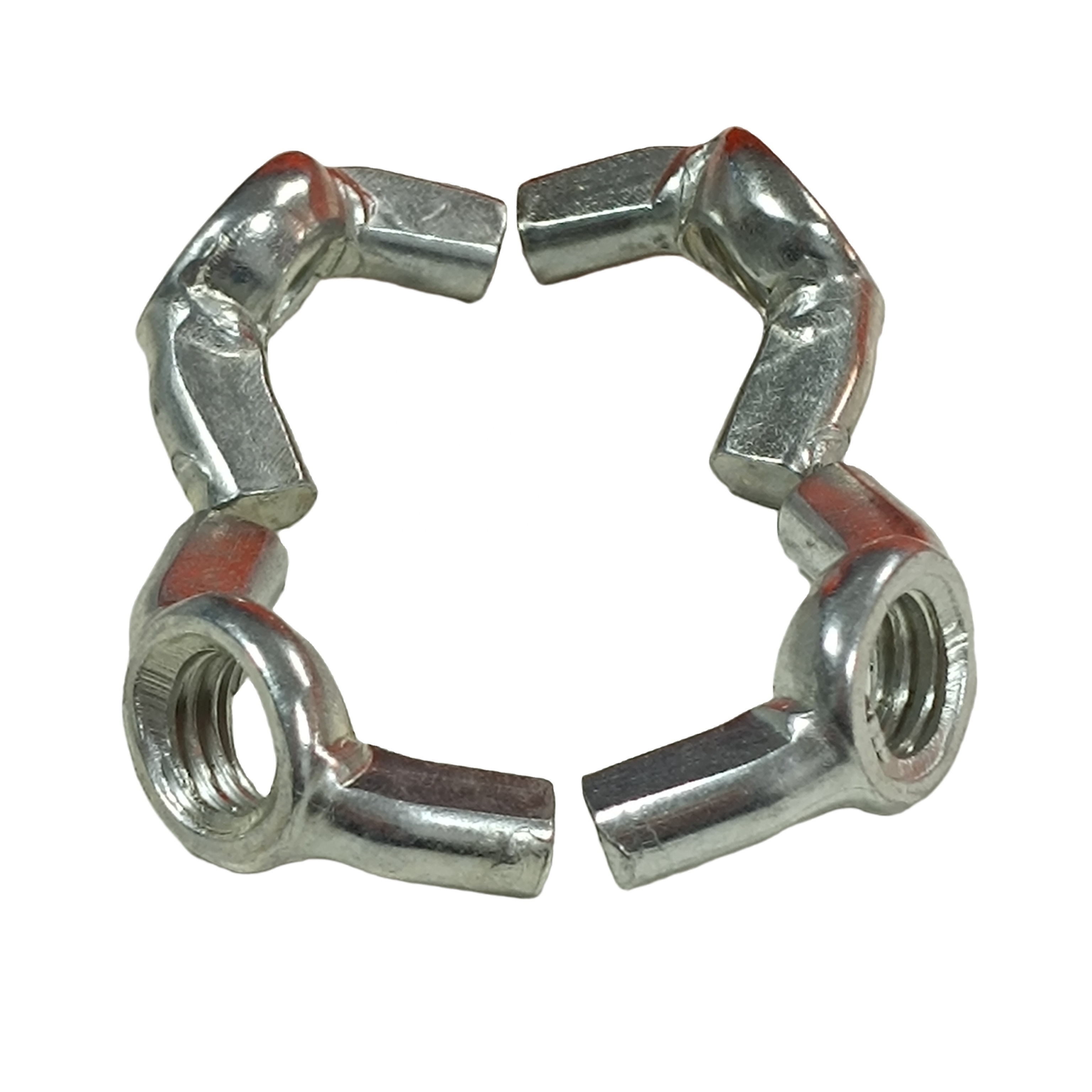 Factory Supply Steel Zinc Plate M4 M5 M6 M8 M10 M12 M16 M20 M24 DIN 315 Butterfly Bolt Wing Bolt Wtih Hex Nut