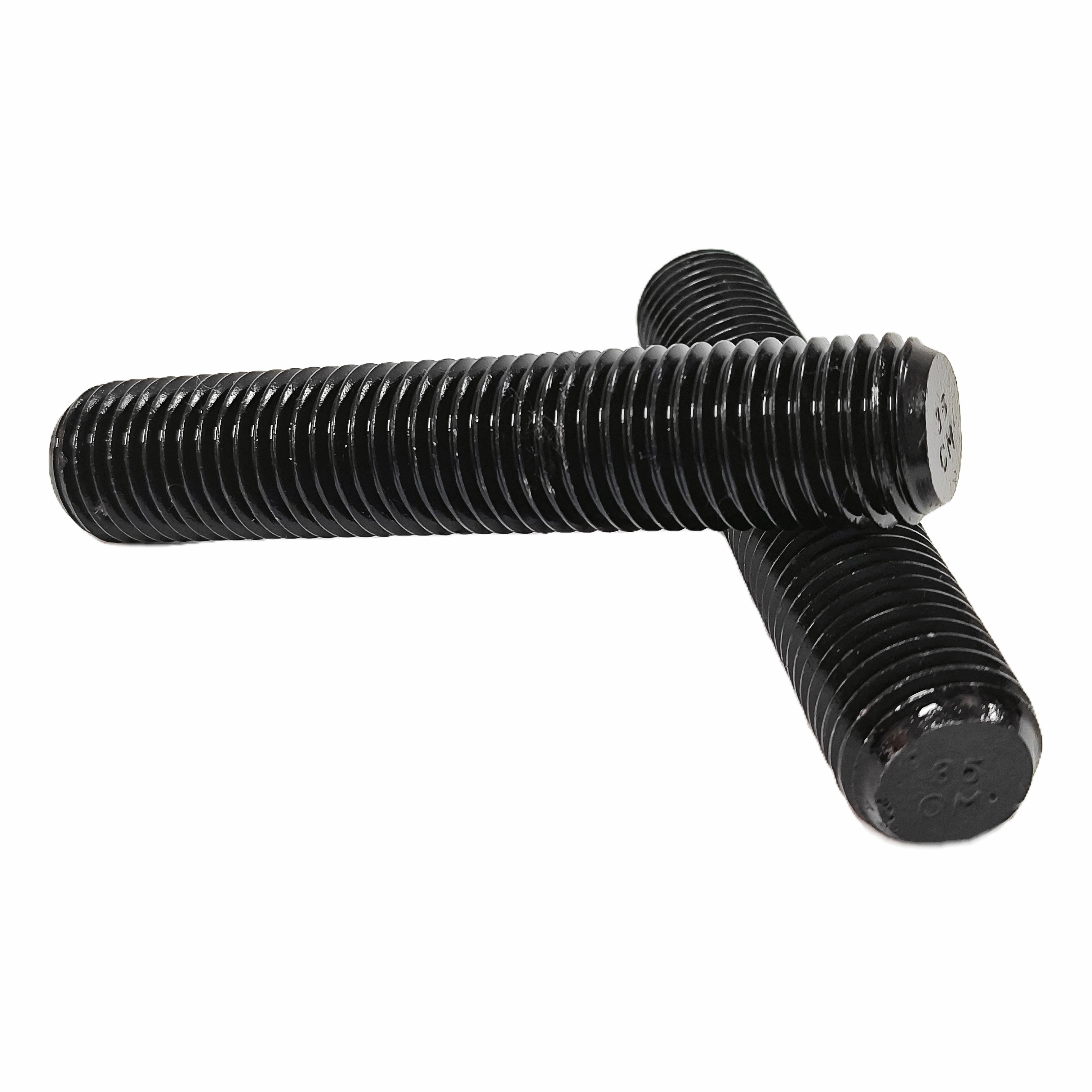 Factory Price Threaded Bar Grade 8.8/10.9/12.9 galvanized Black carbon steel gi Stud threaded rods ASTM A193 2H Nut B7