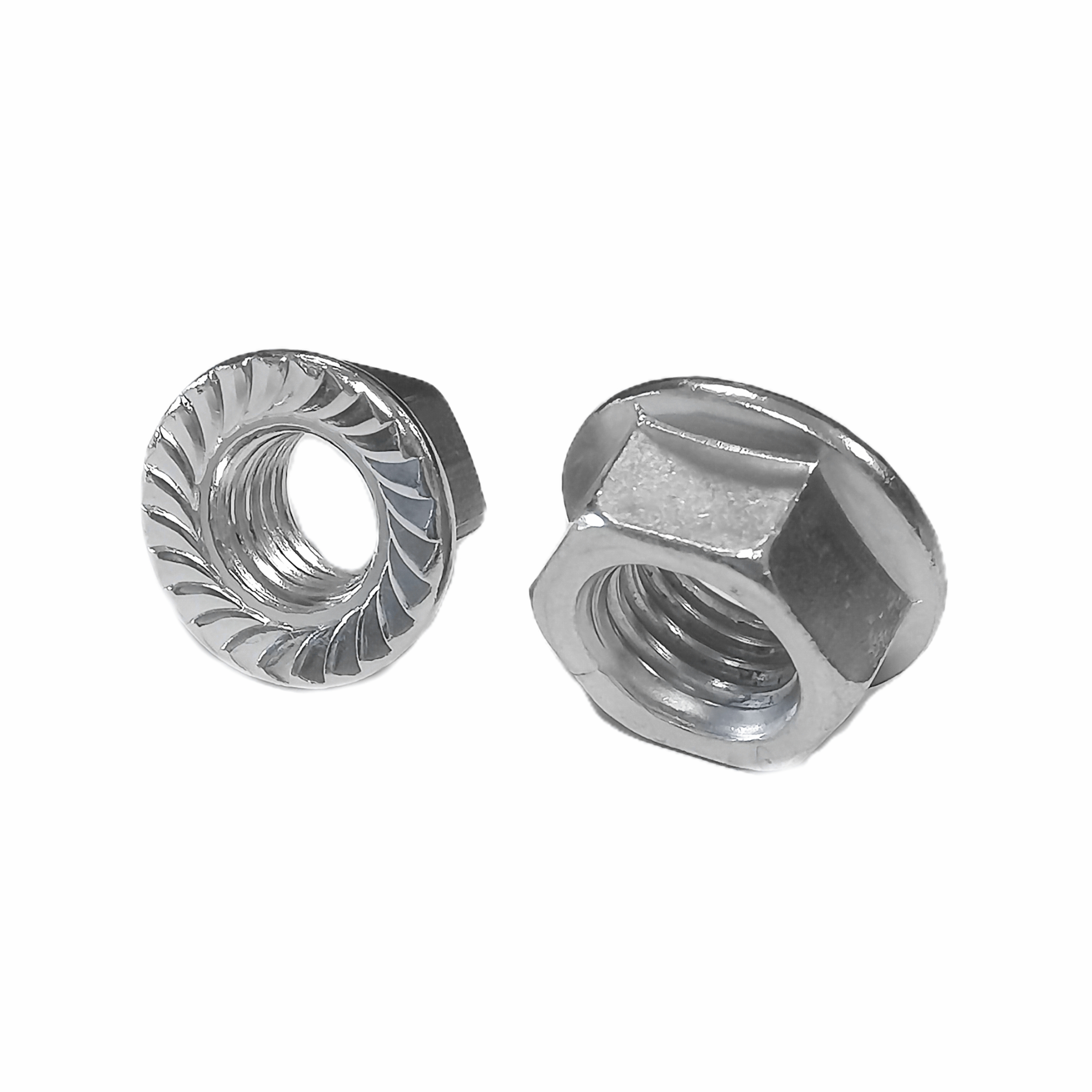 Fastener Nuts Best Price High Quality Galvanized Grade 4.8 Serrated Self Locking Hot Dip Galvanized Nut DIN6923 Hex Flange Nut