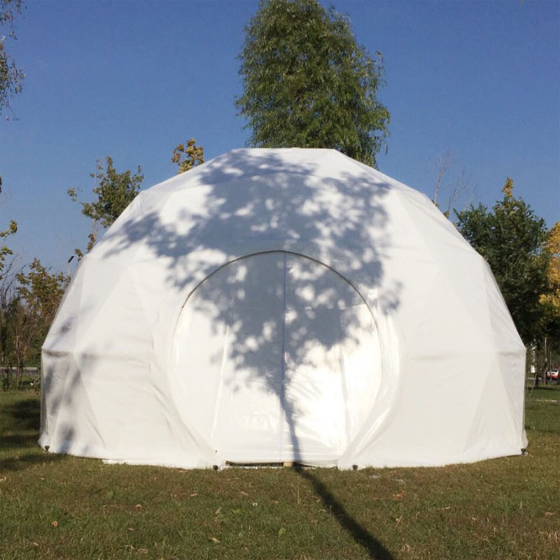 Winter Outdoor Dome House Waterproof PVC Cover Geodesic Glamping Dome Tent Igloo Tent