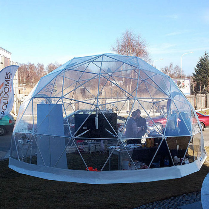 Hot Sale Geodesic Dome Tent Outdoor Igloo Glamping Tent Dome Tent With Bathroom