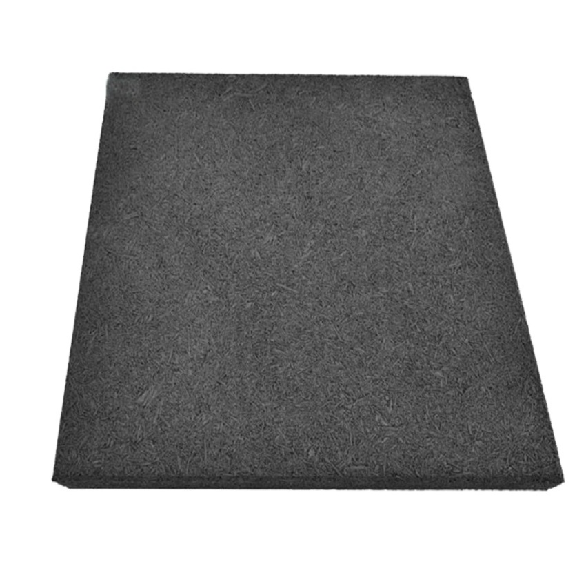 High density rubber pad wall tiles for shooting ranges