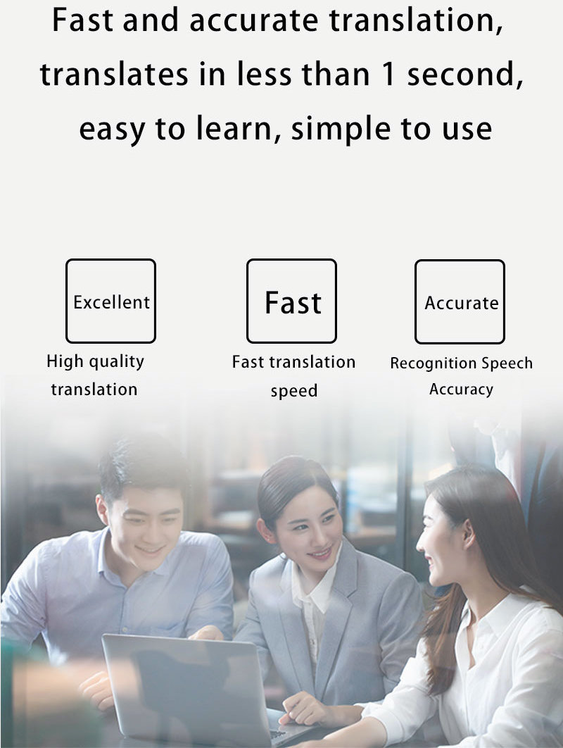 YISITE Double Screen Smart Voice Translator Supports 121 Languages Real-time Translation with WIFI for Hotel Airport Counter