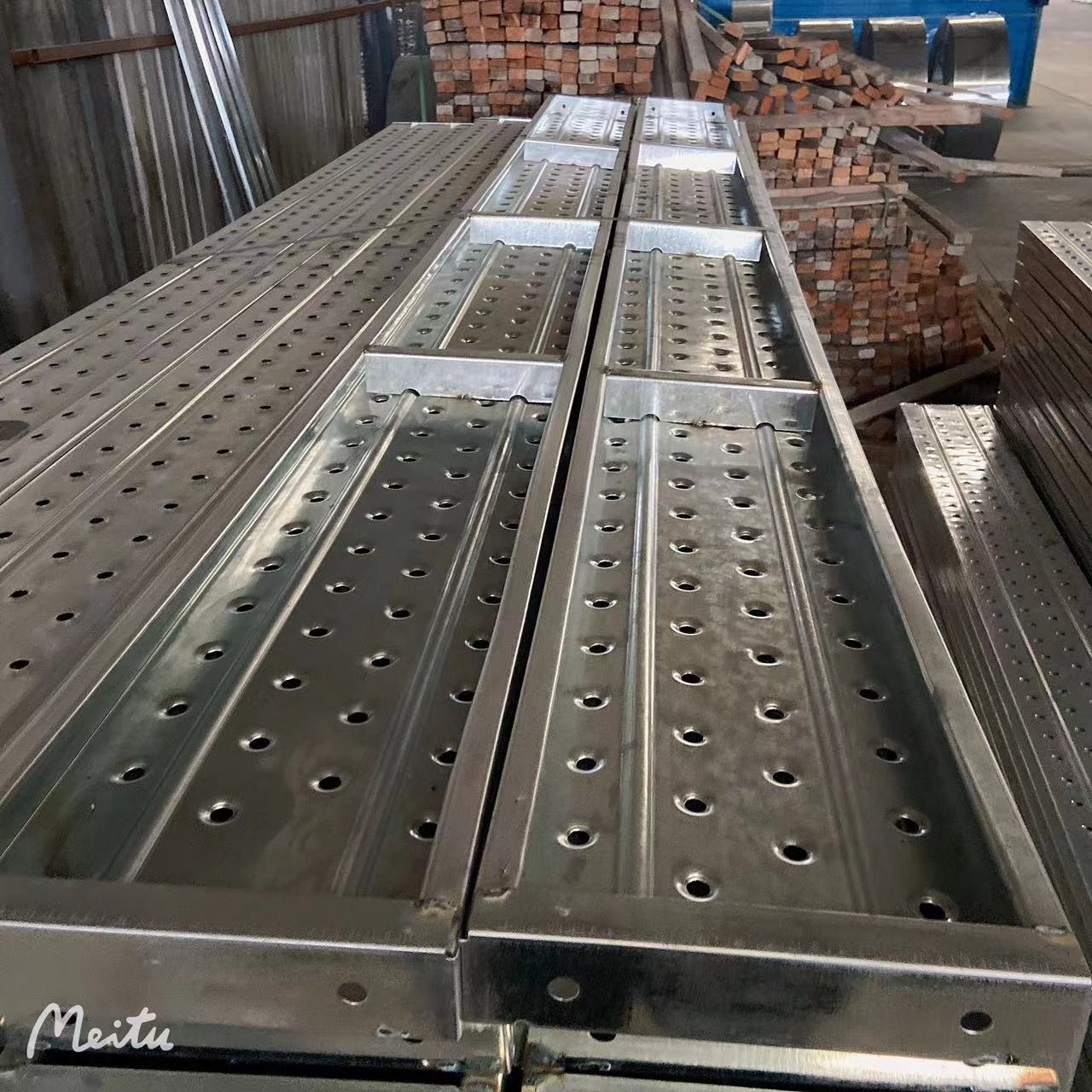 225*38/250*50/300*50 Construction scaffolding steel planks OEM Factory scaffolding aluminium plank premium scaffold planks 2m 3m