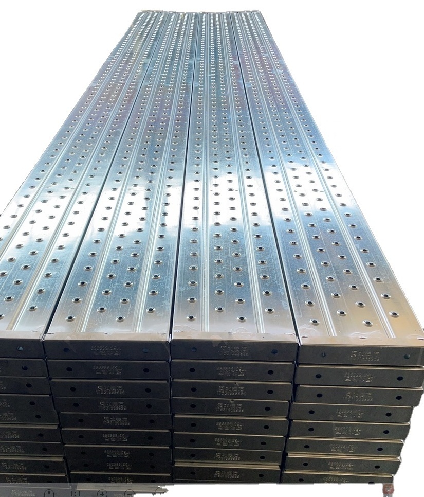 225*38/250*50/300*50 Construction scaffolding steel planks OEM Factory scaffolding aluminium plank premium scaffold planks 2m 3m