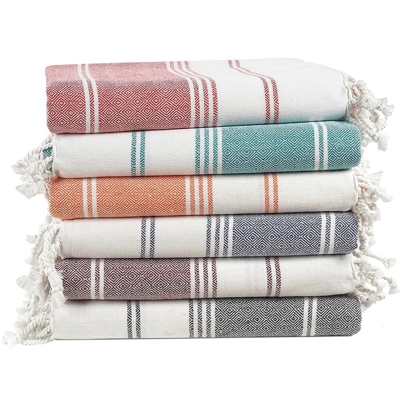 Wholesaler Quick Dry Sand Free 100% Cotton Turkish Beach Towel