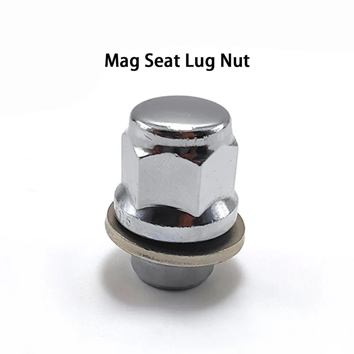 M12x1.5 Chrome Silver Mag Seat Lug Nuts 21mm Hex 38mm Tall  For Toyota Tacoma FJ Cruiser 4 Runner  Camry Sienna Corolla Lexus