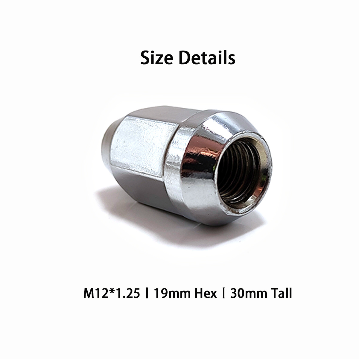 Chrome Plated Cone Seat Wheel Lug Nut M12X1.25 Tire Screw For Great Wall HAVAL H2 H4 H5 H6 F5 F7 M4 Fengjun PIKA