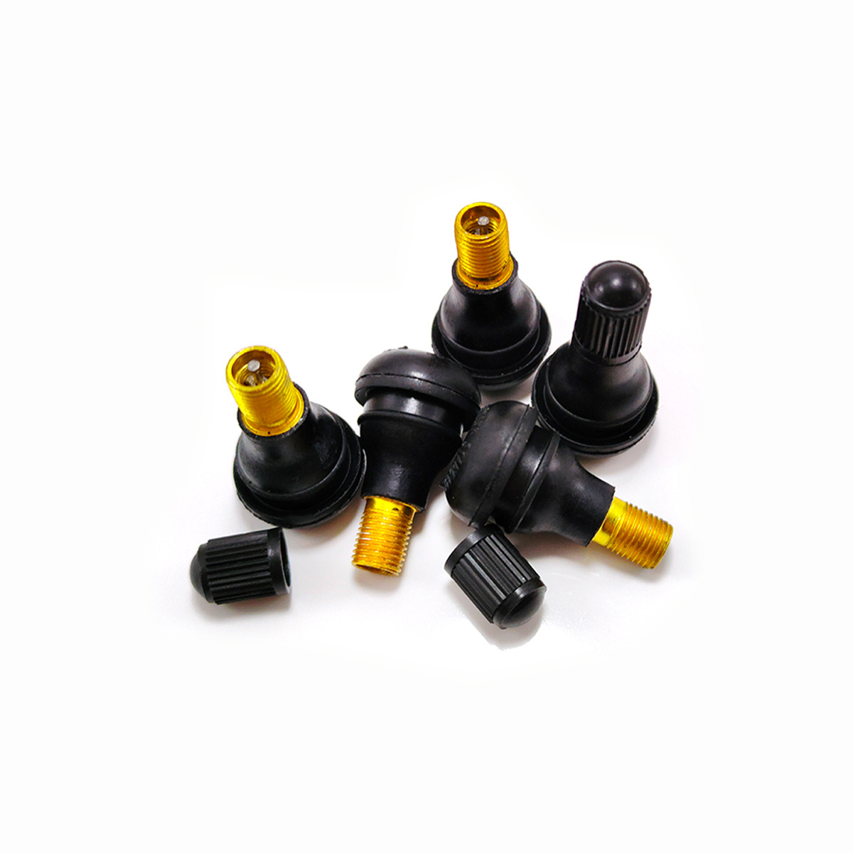 Tire Valve TR412 TR413 TR414 TR415 Black Rubber Snap-in Tire Valve Stems