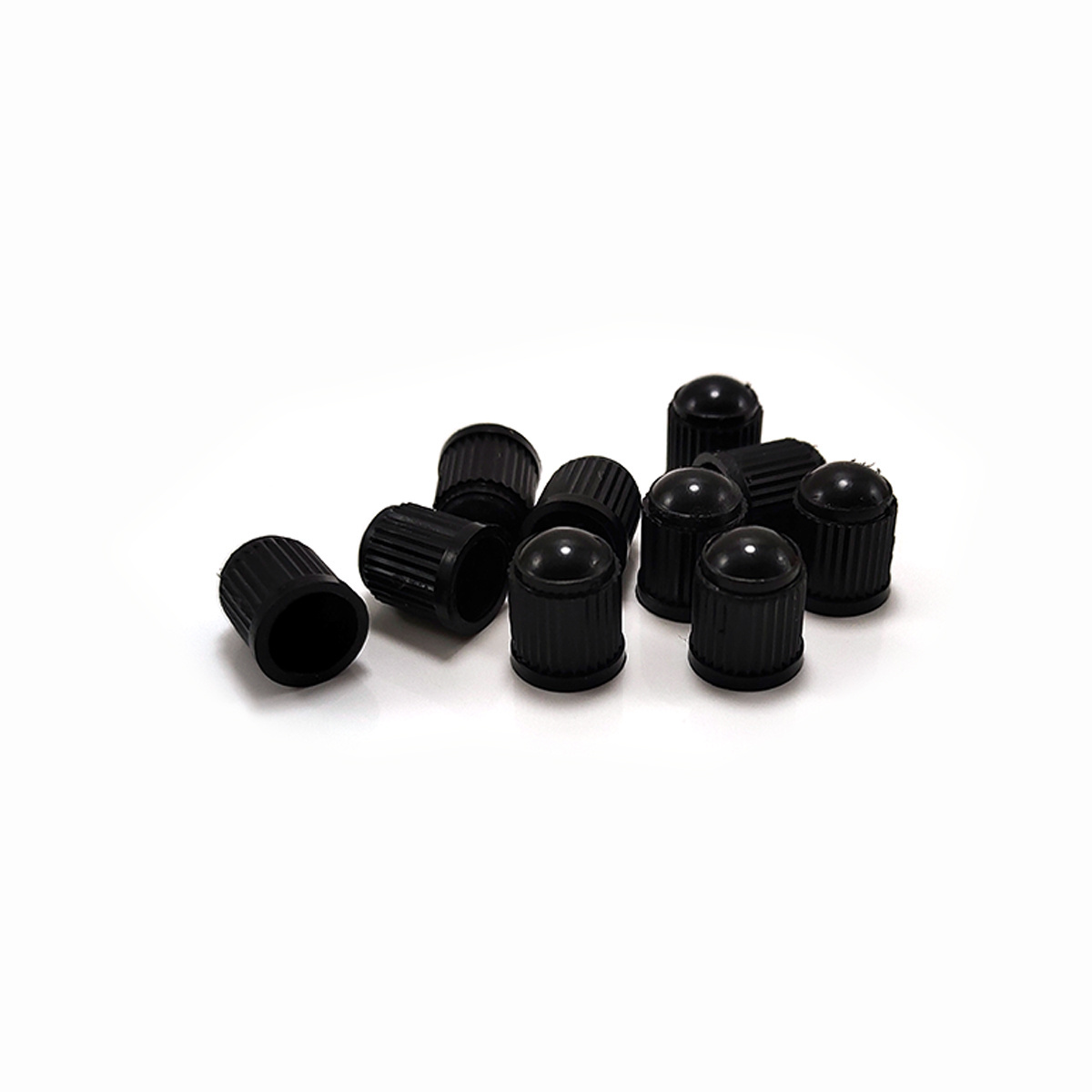 Black Plastic Tire Valve Stem Caps Tyre Rim Wheel Valve Stem Dust Caps For Car Motorbike Motorcycle Trucks