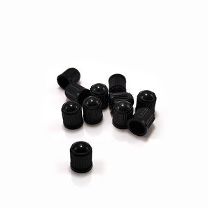 Black Plastic Tire Valve Stem Caps Tyre Rim Wheel Valve Stem Dust Caps For Car Motorbike Motorcycle Trucks