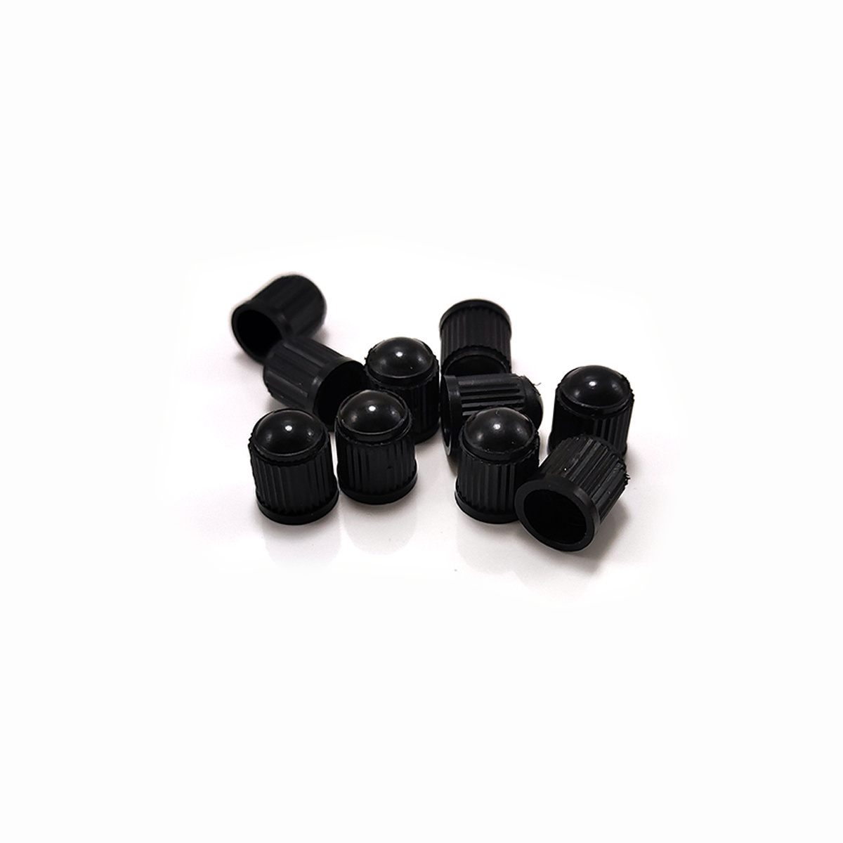 Black Plastic Tire Valve Stem Caps Tyre Rim Wheel Valve Stem Dust Caps For Car Motorbike Motorcycle Trucks