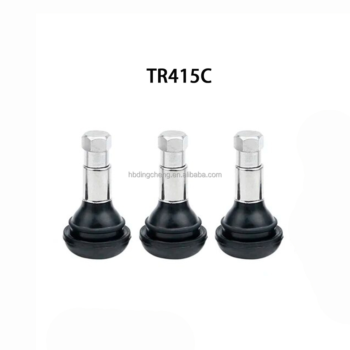 TR415C Tubeless Tire Chrome Plated Snap-in Tire Valve Metal Valve Stem For Automotive Trucks Motorcycles Electric Cars