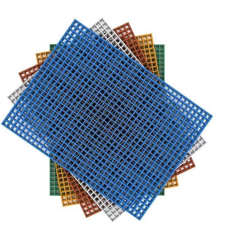 Support customized cutting of Frp plastic grating bars/fiberglass Frp plastic grating platforms