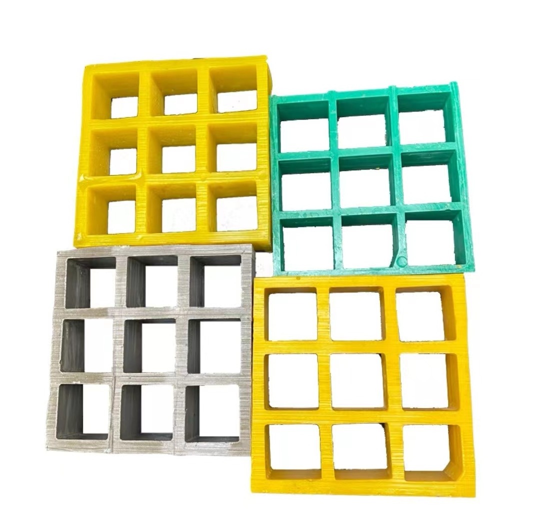 Support customized cutting of Frp plastic grating bars/fiberglass Frp plastic grating platforms