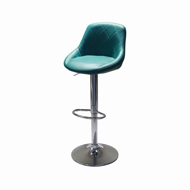 Hot Chic PU Swivel Height Adjustable Barstool Low Backrest Waiting Chair Air Rod Height Counter Bar Chair