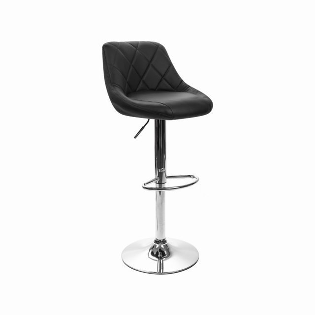 Hot Chic PU Swivel Height Adjustable Barstool Low Backrest Waiting Chair Air Rod Height Counter Bar Chair