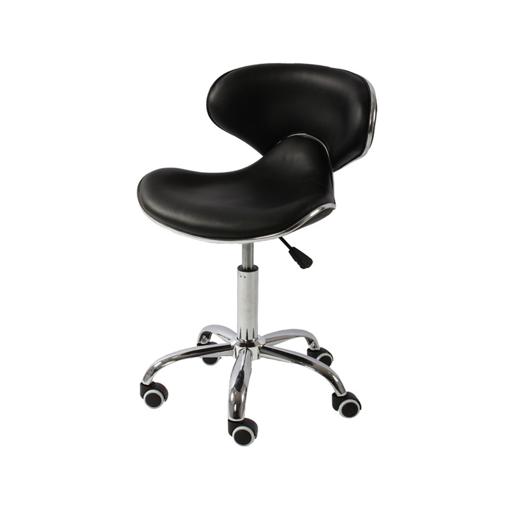 Dining Furniture Hair Studio Leather Chair Salon Beauty Pedicure Nail Salon Furniture Barber Swivel Black PU Salon Chair