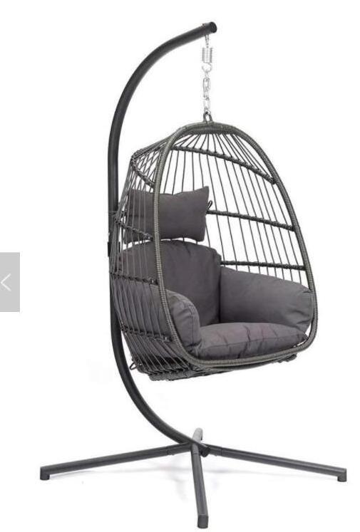 Wholesale Foldable Swing Hanging Rattan Indoor Hanging Chair Outdoors Rattan Chair