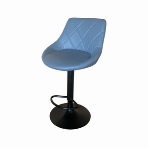 Hot Chic PU Swivel Height Adjustable Barstool Low Backrest Waiting Chair Air Rod Height Counter Bar Chair