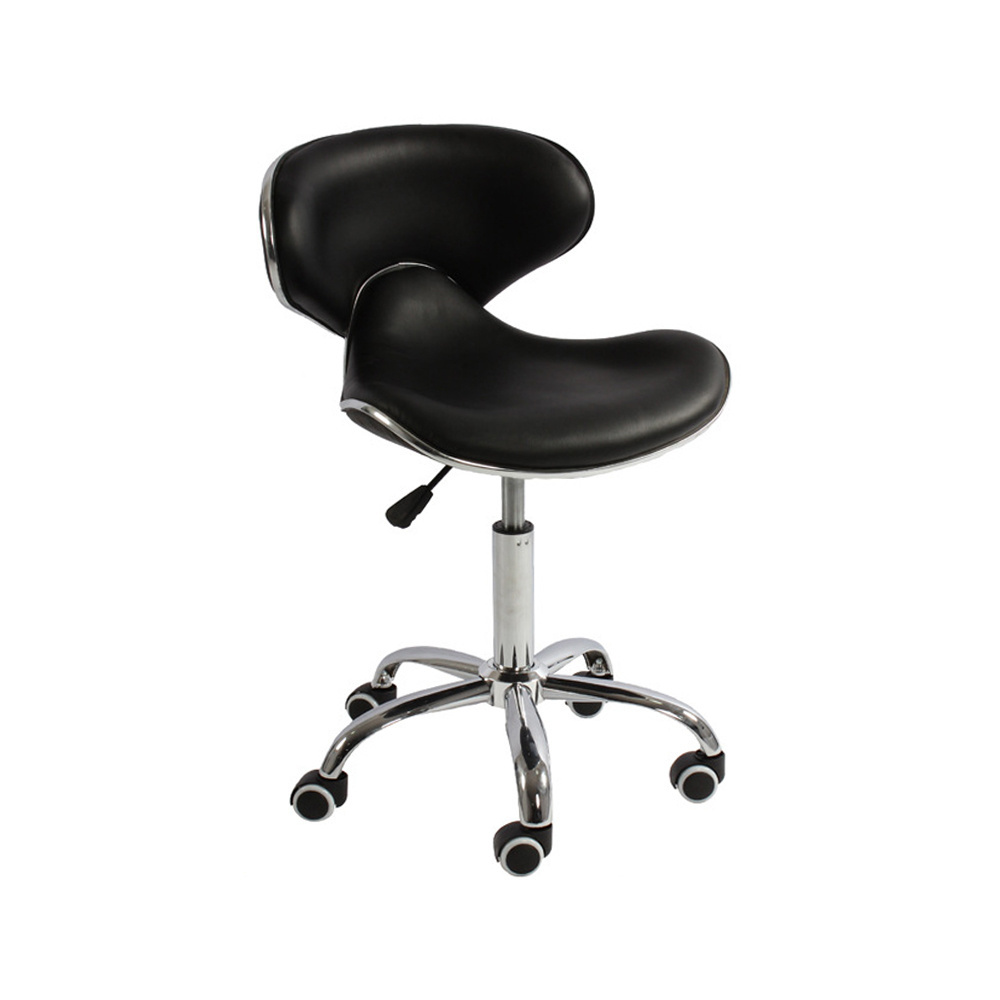 Dining Furniture Hair Studio Leather Chair Salon Beauty Pedicure Nail Salon Furniture Barber Swivel Black PU Salon Chair