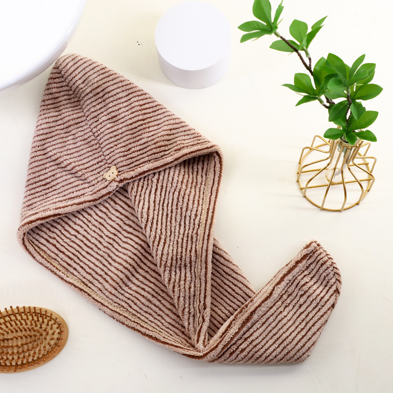 Hair turban shower towel african american organic bamboo microfiber cotton twist ladies hair towel wrap