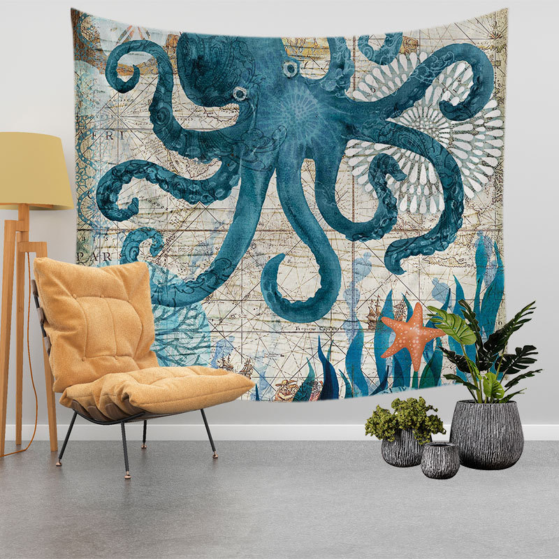 Tapestry with 3D Printed African Safari Animal Pattern