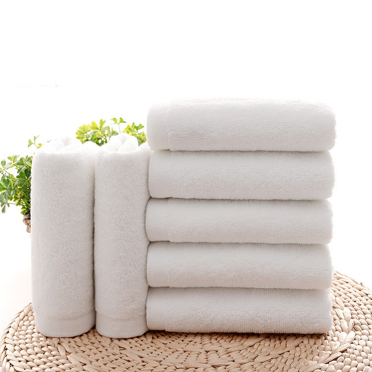 Custom White Bathroom Luxury High Quality Soft Organic Cotton 5 Star Hotel Towels Thick Face Hand Towe