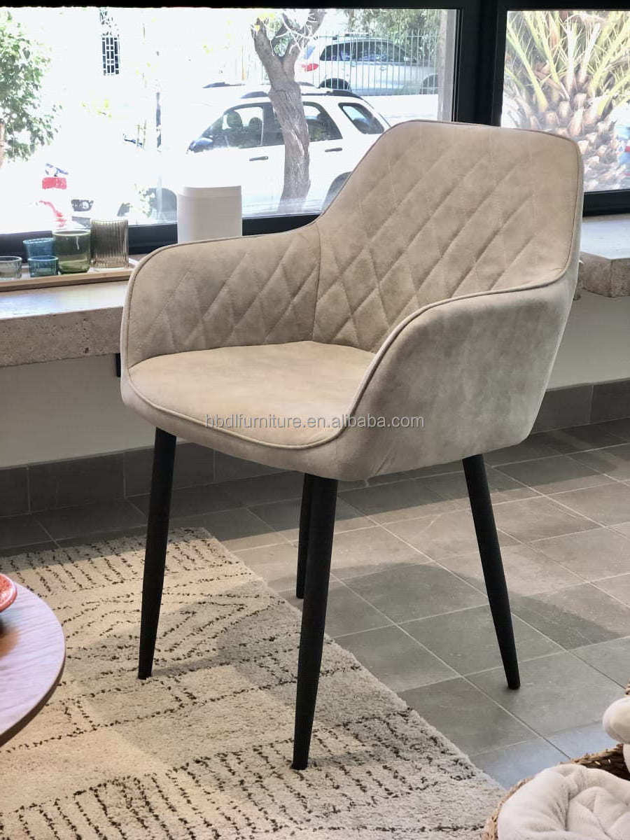 Lowest price soft armrest PU leather dining chair for fast food restaurant and bar home dining room