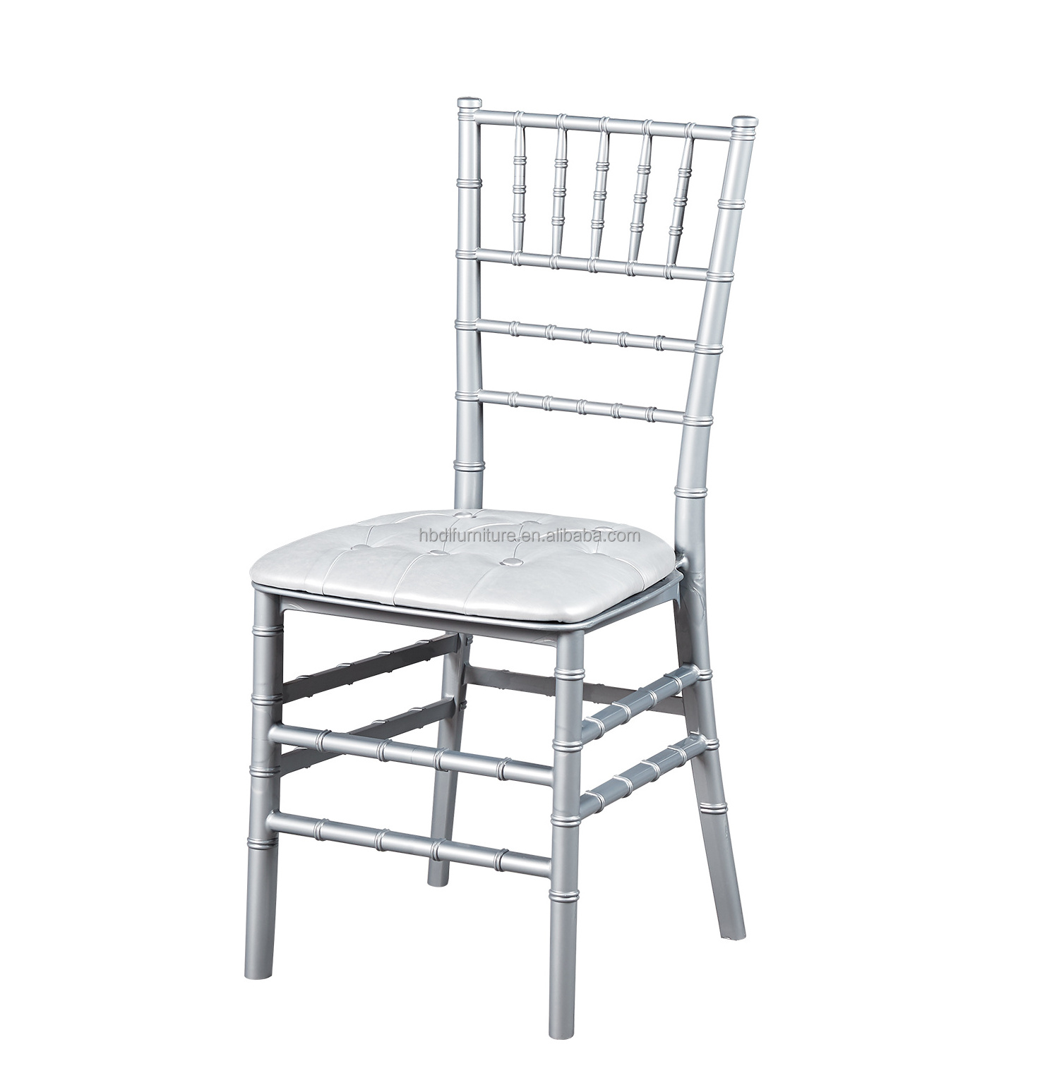 DLC-P606  Bamboo chair Outdoor lawn white wedding plastic chair Wedding banquet stool Golden Hall dining room back chair